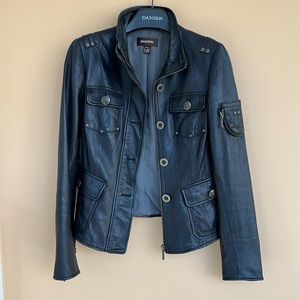 Danier Military Style Lambskin Jacket